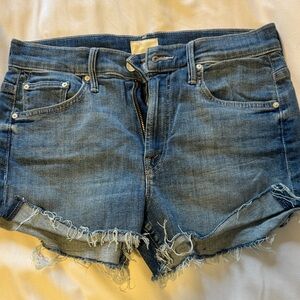 MOTHER Classic Blue Denim Shorts